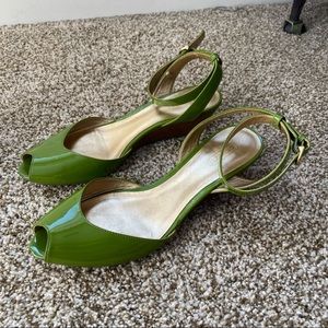 COACH Peep-Toe Wedges